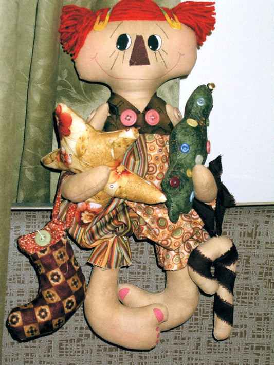 Christmas Wishes country doll PDF download