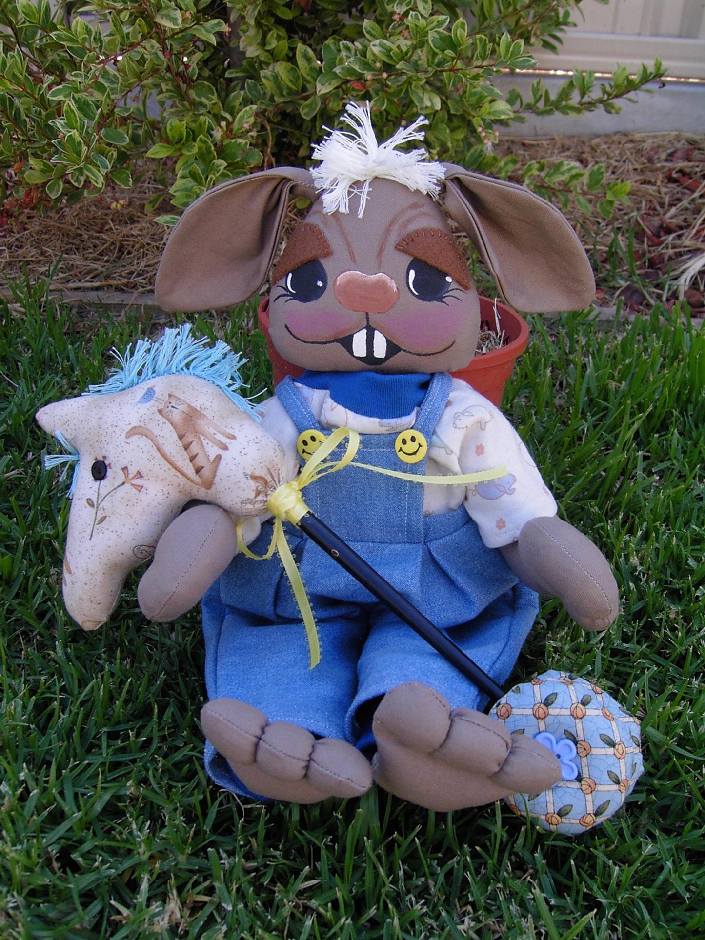 Dandelion Hare country doll pattern PDF download